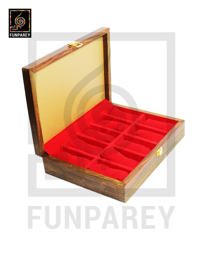Twelve-Slot Velvet Display Case Jewelry Box / Watch Box