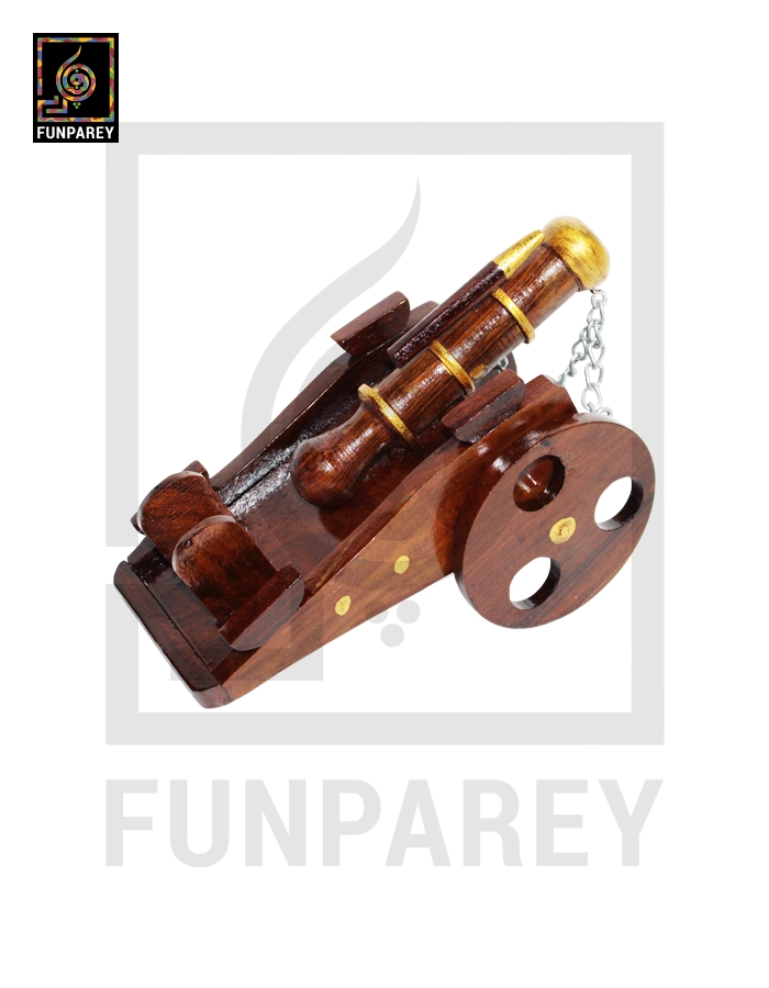 Wooden Siege Cannon Model