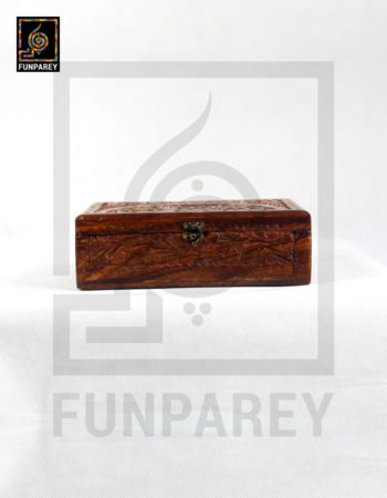 Hand Carved Wooden Jewelry Box 7/10