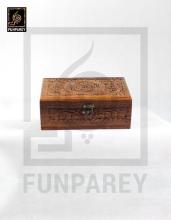 Hand Carved Wooden Jewelry Box 6/9