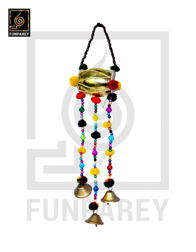 Classic Brass Dhol Chime Small Wall Hanging