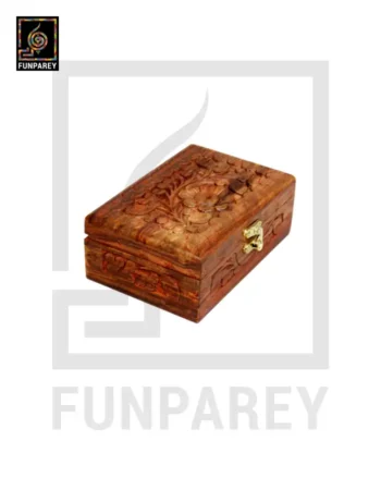 Hand Carved Premium Wooden Jewelry Box 4/6 Slim