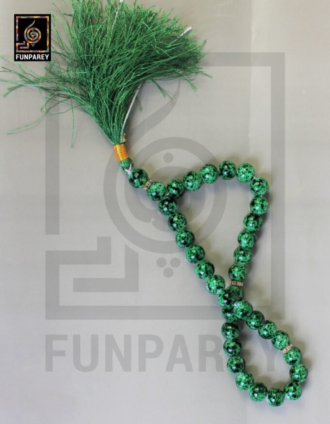 Tasbeeh / Misbaha Rosary 33 Beads - Kiwi Jasper