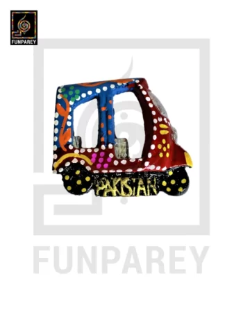 Decorative Fridge Magnet Rickshaw Model