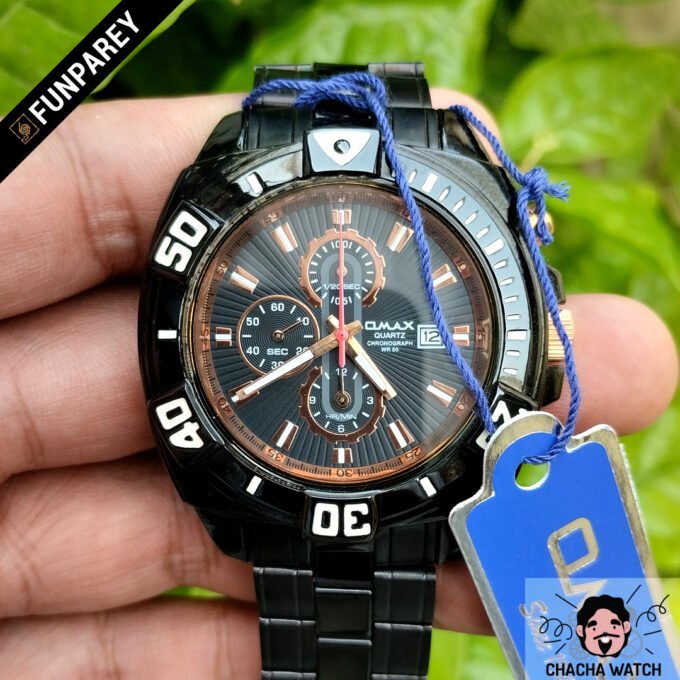 OMAX Black Wrist Watch DSX015