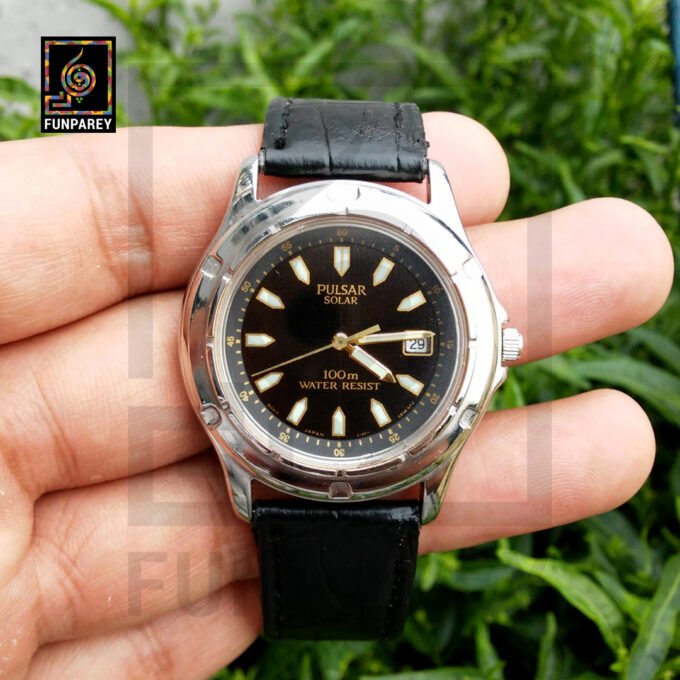 PULSAR (Seiko) Analog Wrist Watch V145-0A50 A4 Solar
