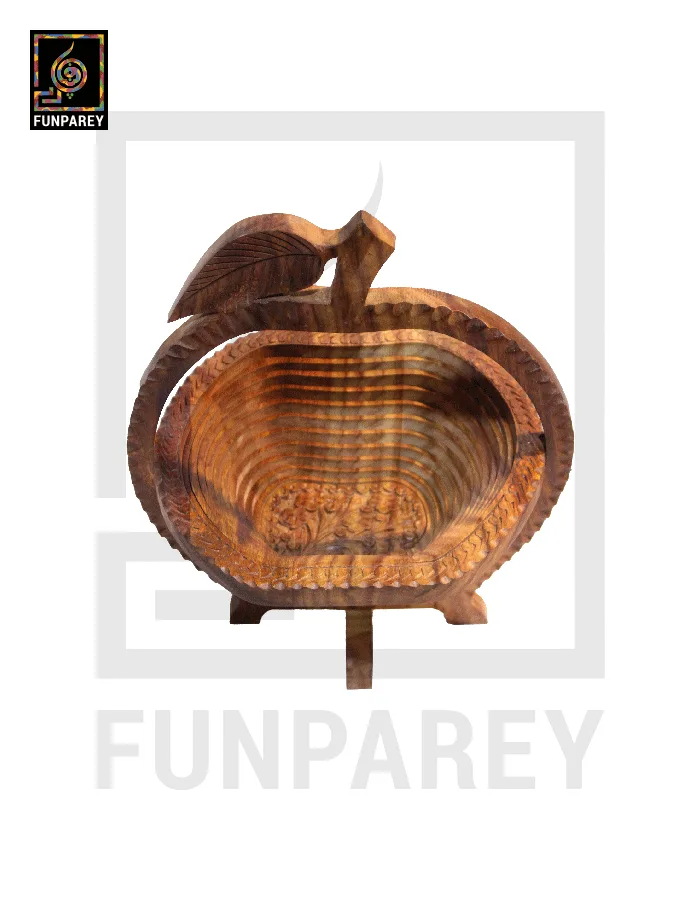 Premium Wooden Orange Shaped Spring Tray 12"