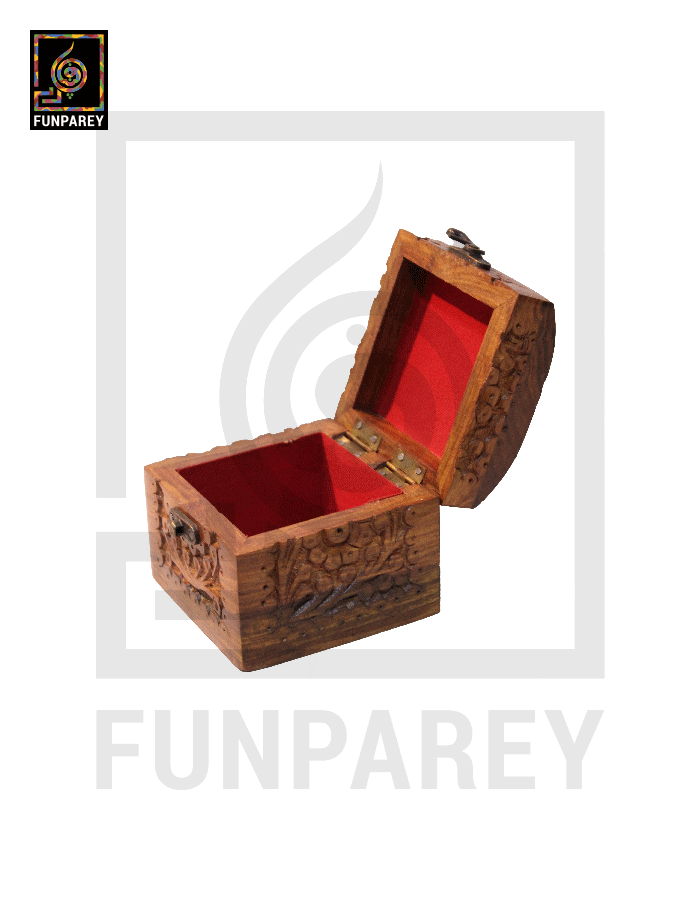 Hand Carved Wooden 4x4 Watch Box | Jewelry Box