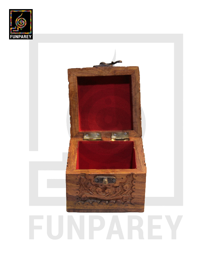 Hand Carved Wooden 4x4 Watch Box | Jewelry Box