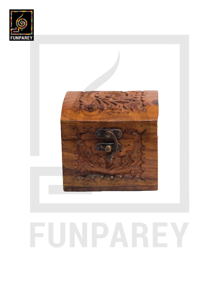 Hand Carved Wooden 4x4 Watch Box | Jewelry Box