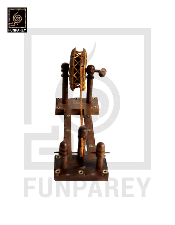 Handmade Wooden Decorative Charkha (Large)