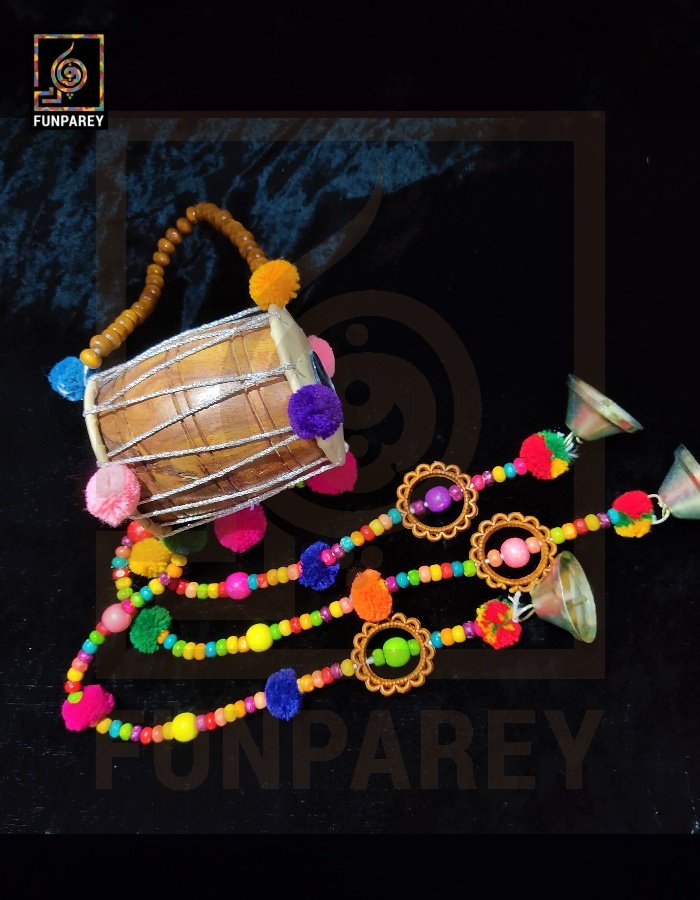 Tribal Door Chime with Drum Large