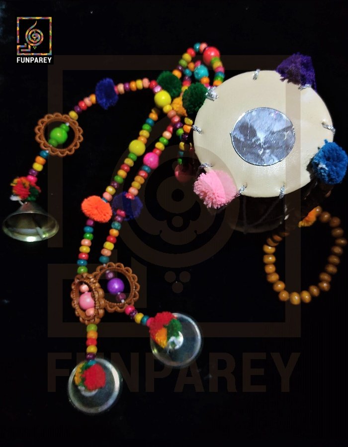 Tribal Door Chime with Drum Large