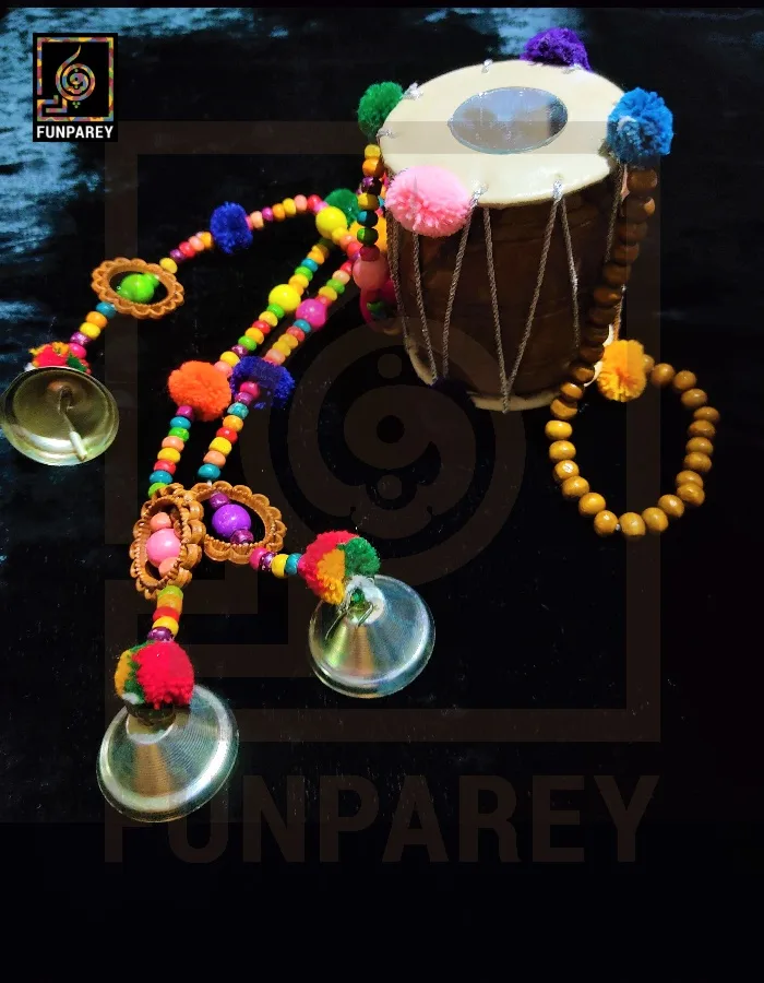 Tribal Antique Door Chime with Drum Large