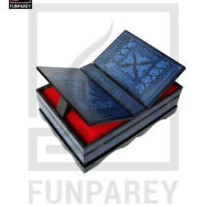 Handmade Wooden Quran Box 12x8 with Lacquer Art