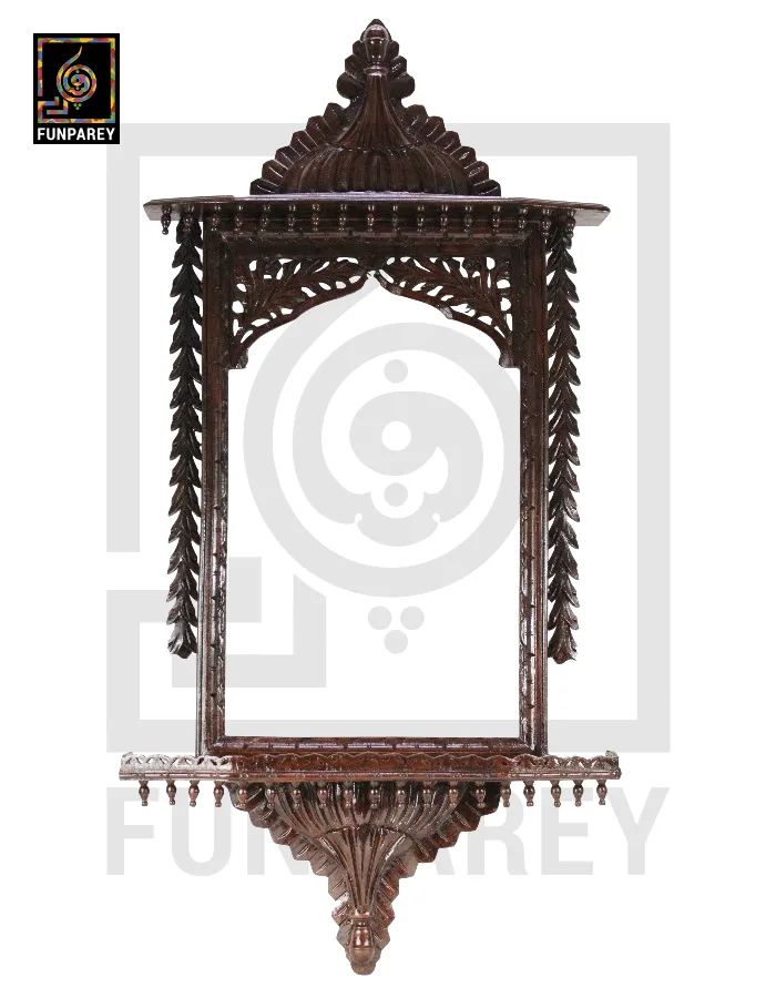 Hand Carved Classic Extra Large 50" Wooden Jharoka
