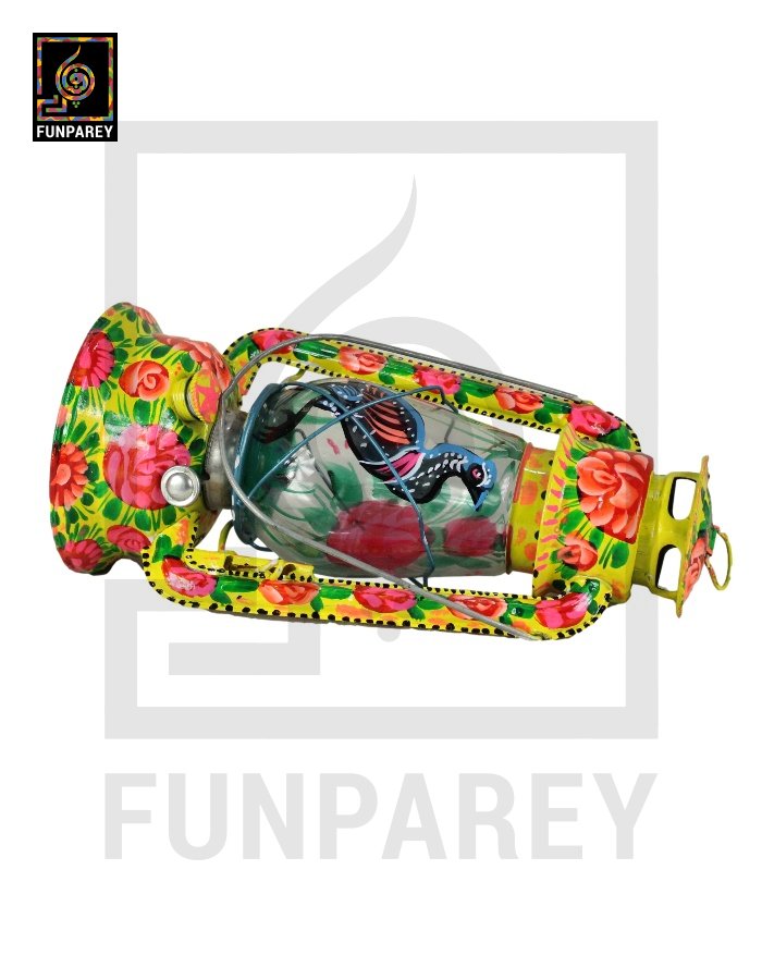 Truck Art Lantern Antique 12"