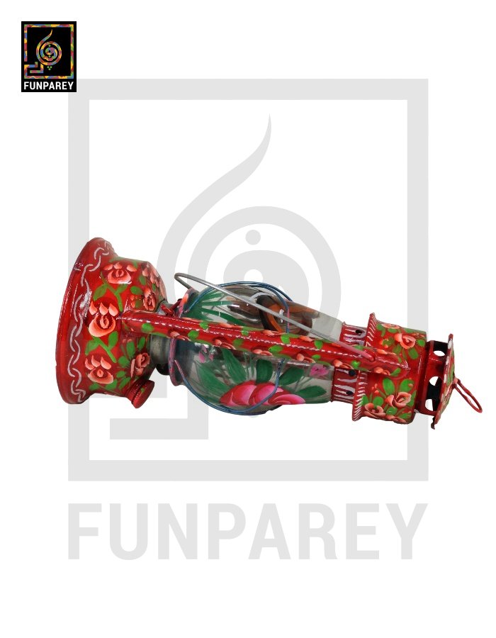 Truck Art Lantern Antique 12"