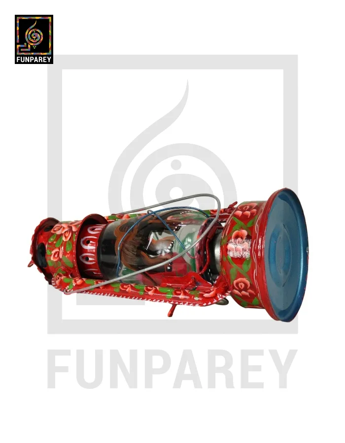 Truck Art Lantern Antique 12"