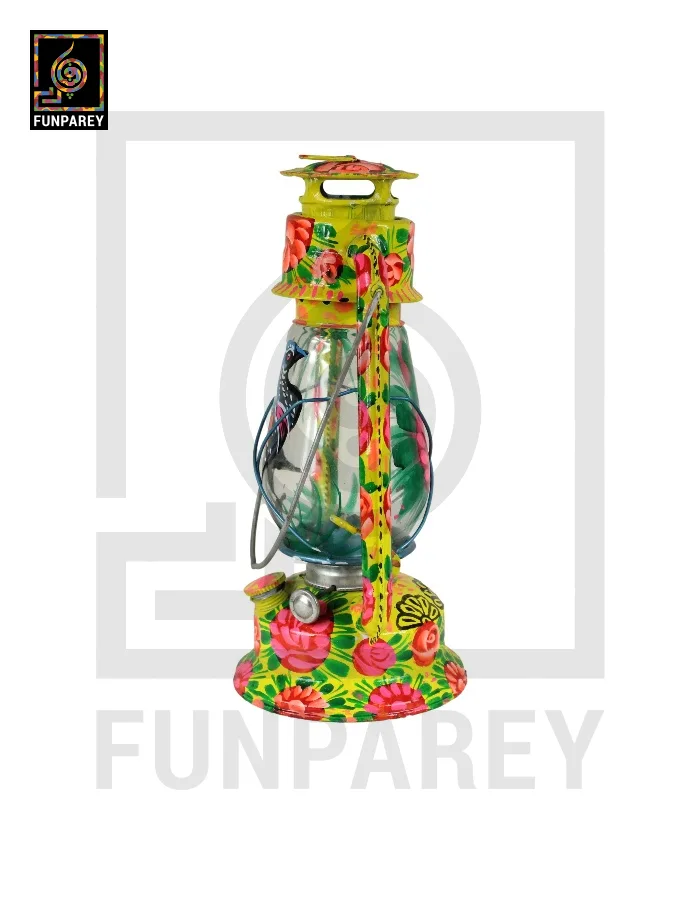 Truck Art Lantern Antique 12"