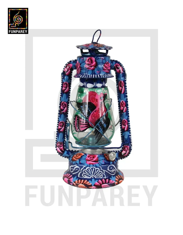 Truck Art Lantern Antique 12"