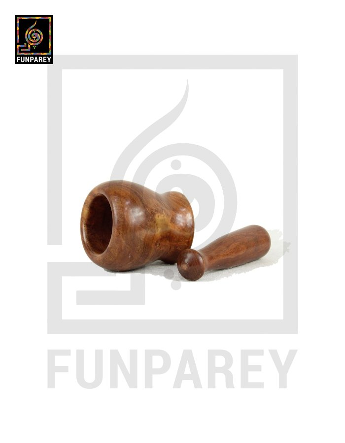 Handmade Wooden Mortar and Pestle 6"