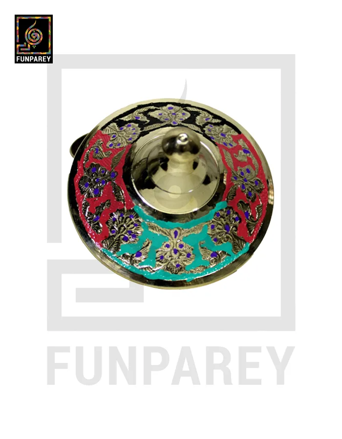 Handmade Decorative Distinct Brass Bowl with Lid