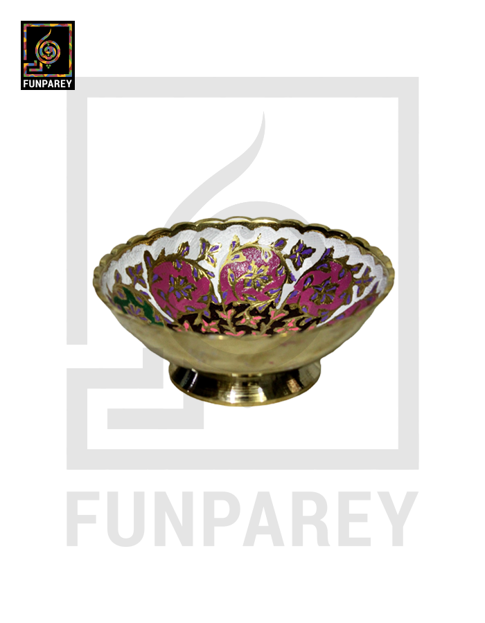 Handmade Decorative 5" Brass Bowl Set (4 Pieces)
