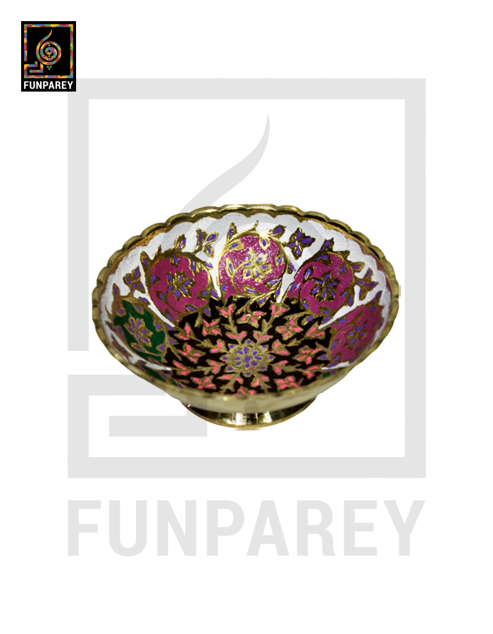 Handmade Decorative 5" Brass Bowl Set (4 Pieces)
