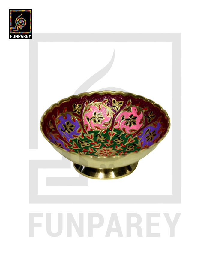 Handmade Decorative 5" Brass Bowl Set (4 Pieces)