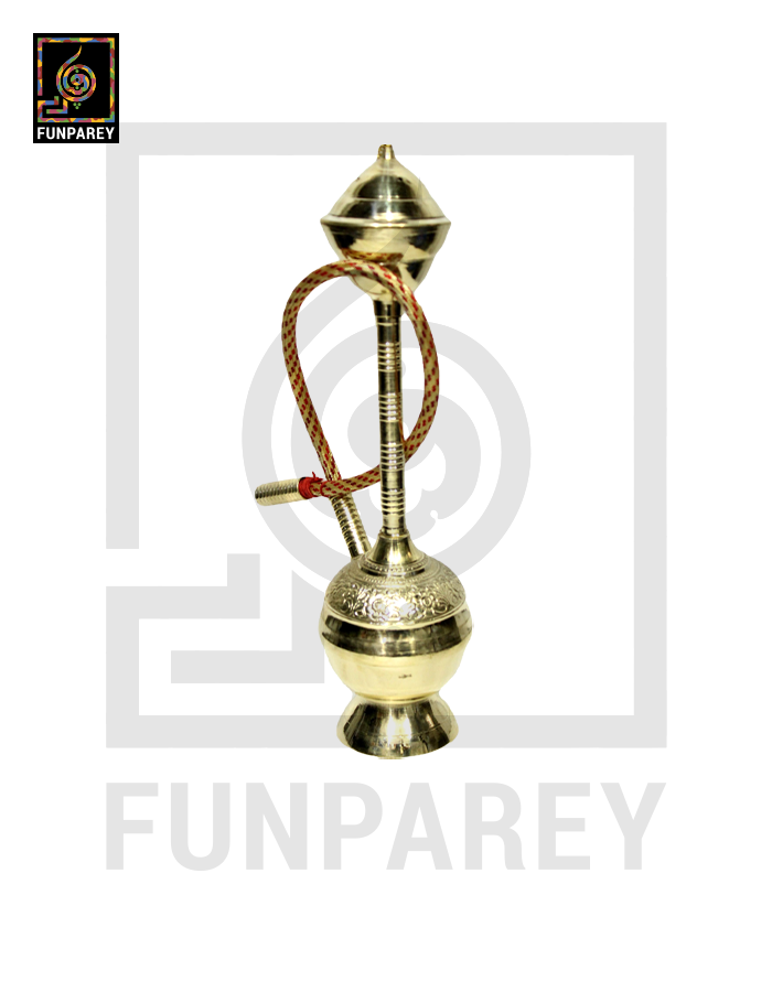 Handmade Vintage Oriental Decorative Hookah Model 14" with Etched Motif