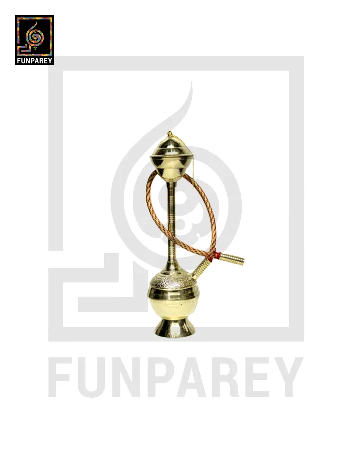 Handmade Vintage Oriental Decorative Hookah Model 10" with Etched Motif