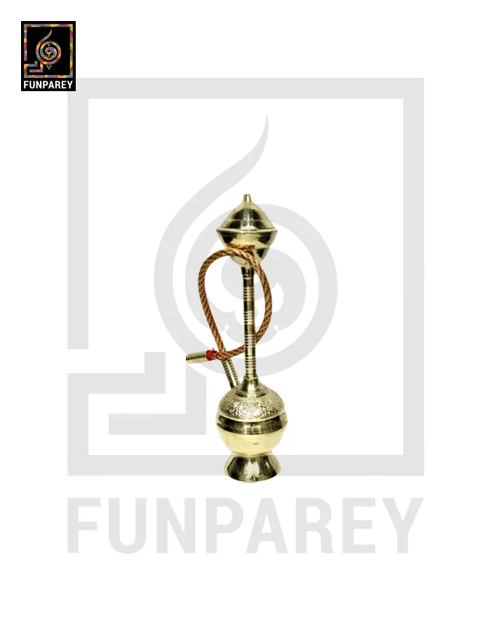 Handmade Vintage Oriental Decorative Hookah Model 10" with Etched Motif