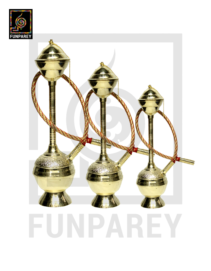 Handmade Vintage Oriental Decorative Hookah Model Set (3 Pieces)