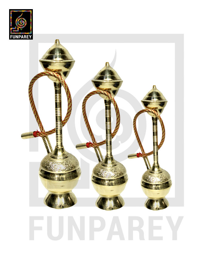 Handmade Vintage Oriental Decorative Hookah Model Set (3 Pieces)