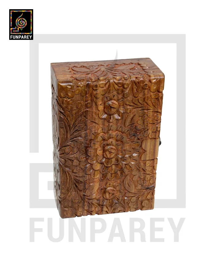 Hand Carved 6/9 Premium Wooden Brimming Jewelry Box