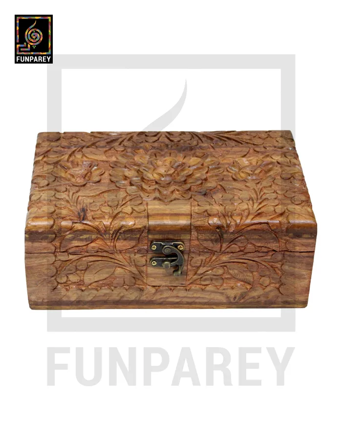 Hand Carved 6/9 Premium Wooden Brimming Jewelry Box