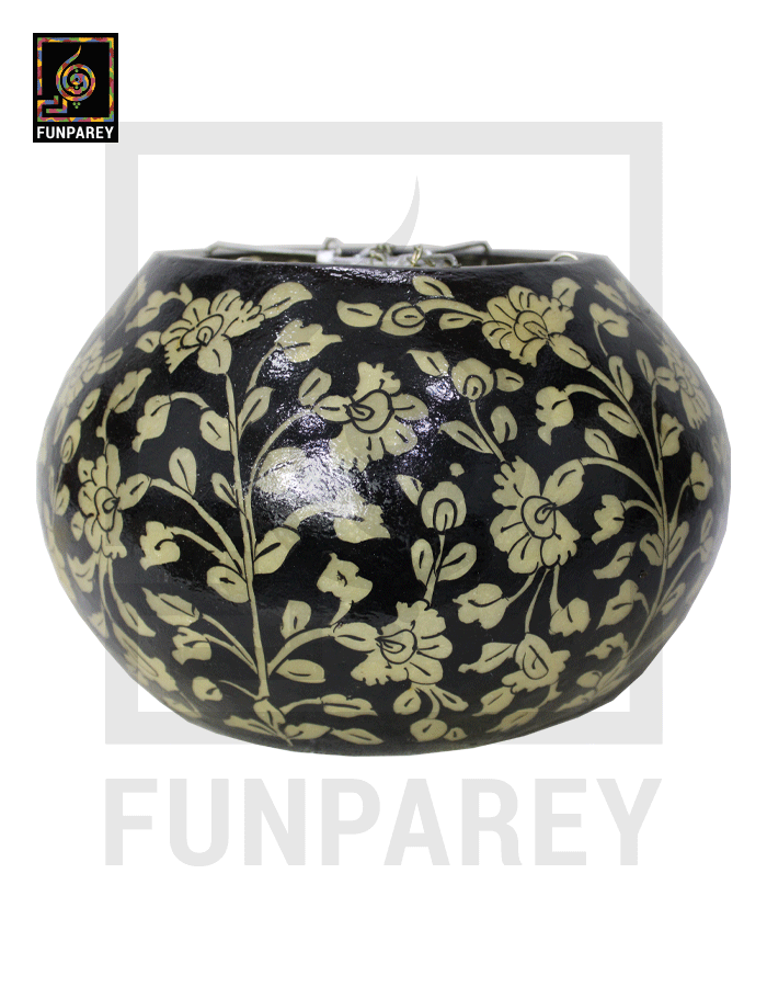 Camel Skin 13" Hanging Lamp "Stygian"