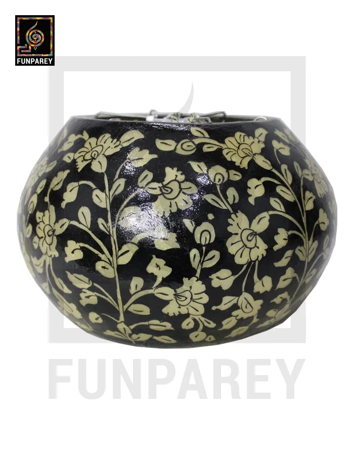 Camel Skin 13" Hanging Lamp "Stygian"