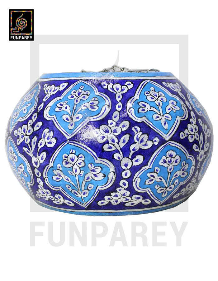 Camel Skin 13" Hanging Lamp "Azuric V2"