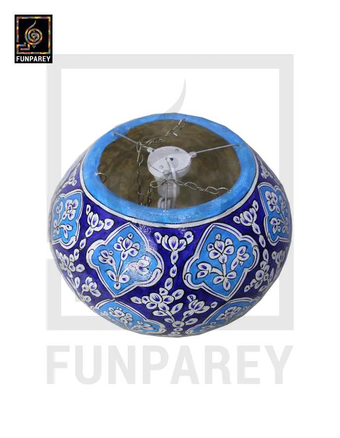 Camel Skin 13" Hanging Lamp "Azuric V2"