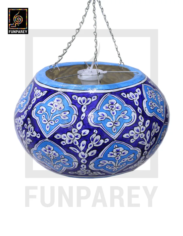 Camel Skin 13" Hanging Lamp "Azuric V2"