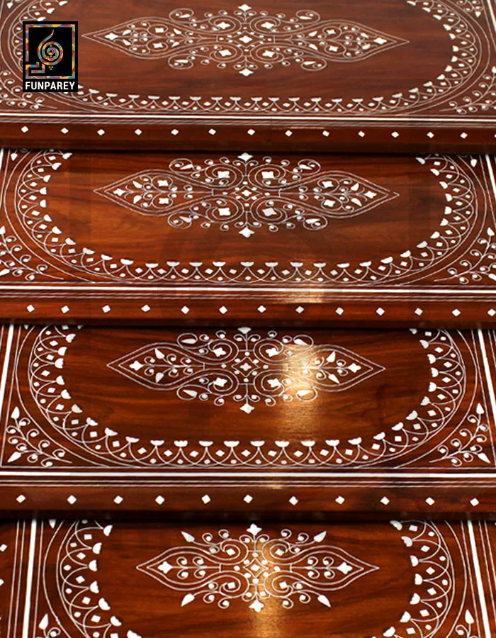 Nesting Tables With Galahad White Fiber Work