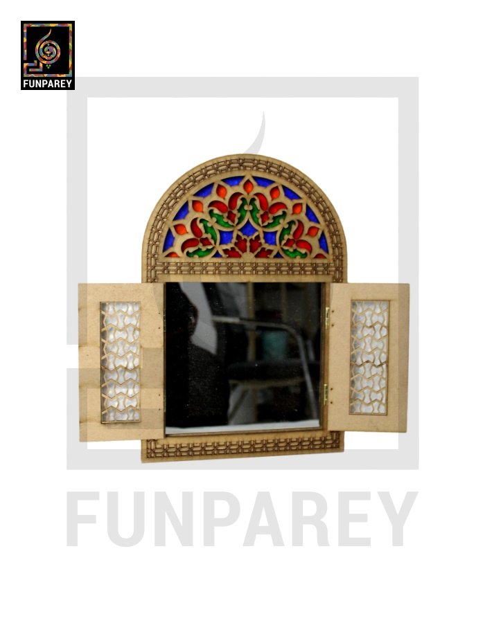 Handmade Decorative Doorway Mirror Bent (Small) 12"