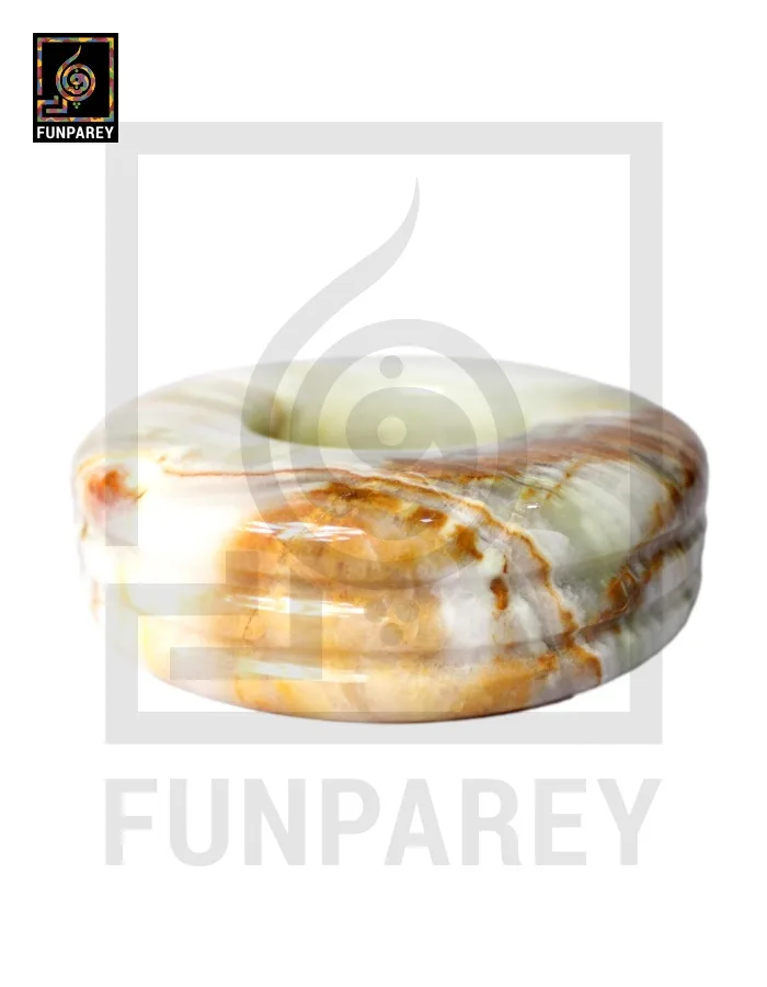 Premium Onyx Stone Ashtray 5"