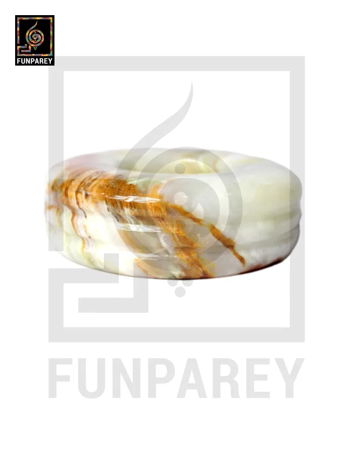 Premium Onyx Stone Ashtray 5"