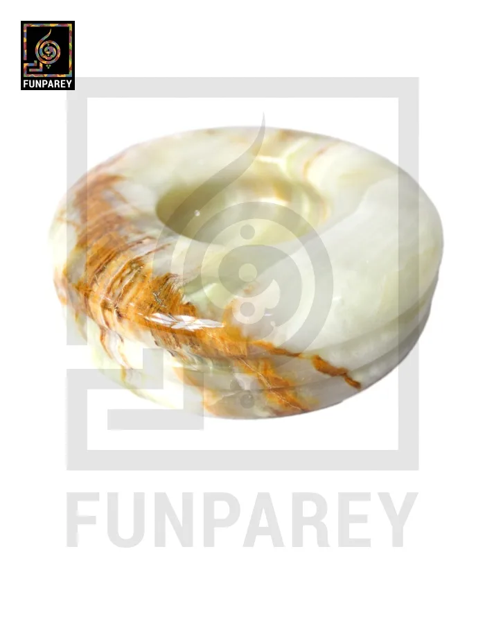 Premium Onyx Stone Ashtray 5"