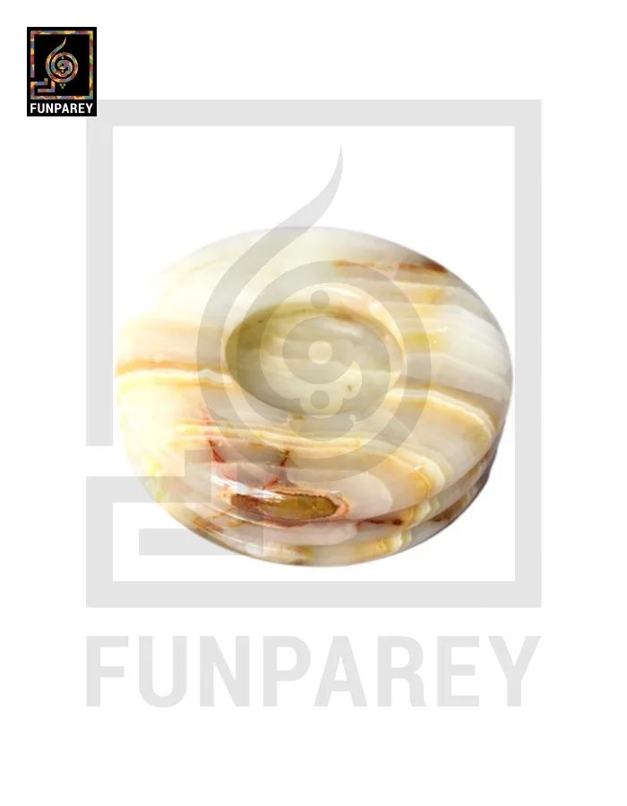 Premium Onyx Stone Ashtray 5"