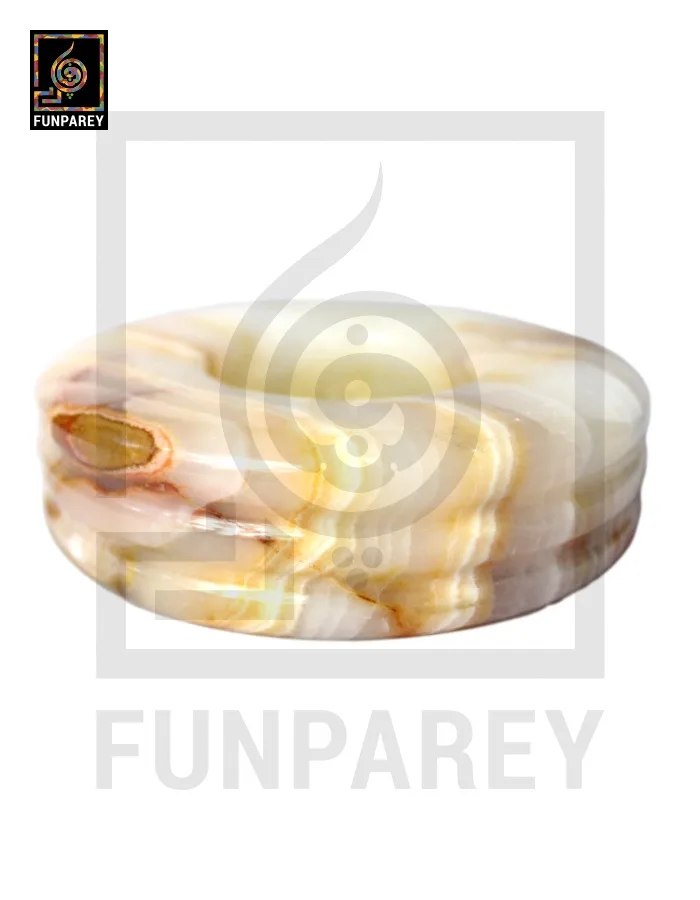 Premium Onyx Stone Ashtray 5"