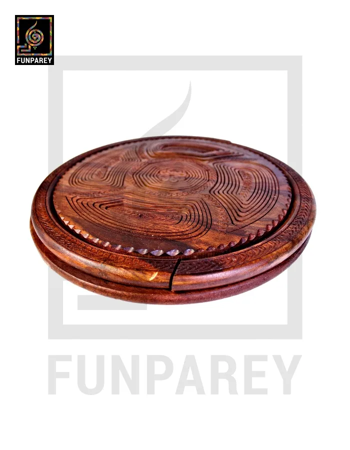Handmade Wooden Premium Spring Tray 14"